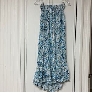 Floral Blue Skirt